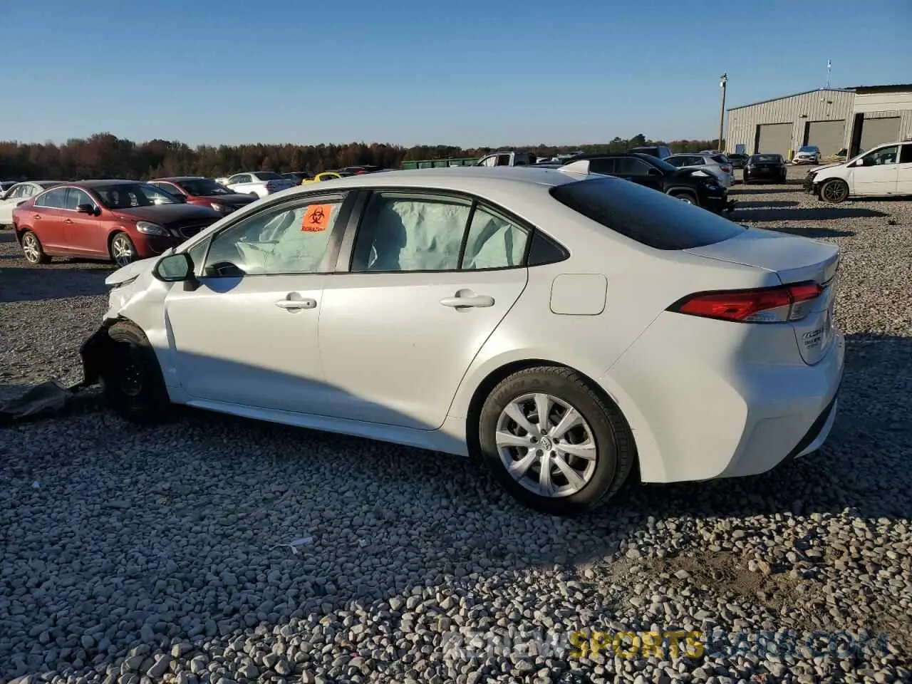 2 Photograph of a damaged car JTDEPRAE0LJ073819 TOYOTA COROLLA 2020