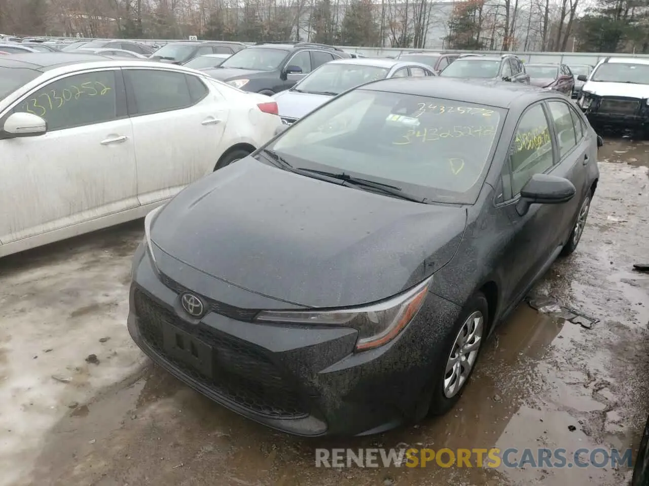 2 Фотография поврежденного автомобиля JTDEPRAE0LJ083847 TOYOTA COROLLA 2020
