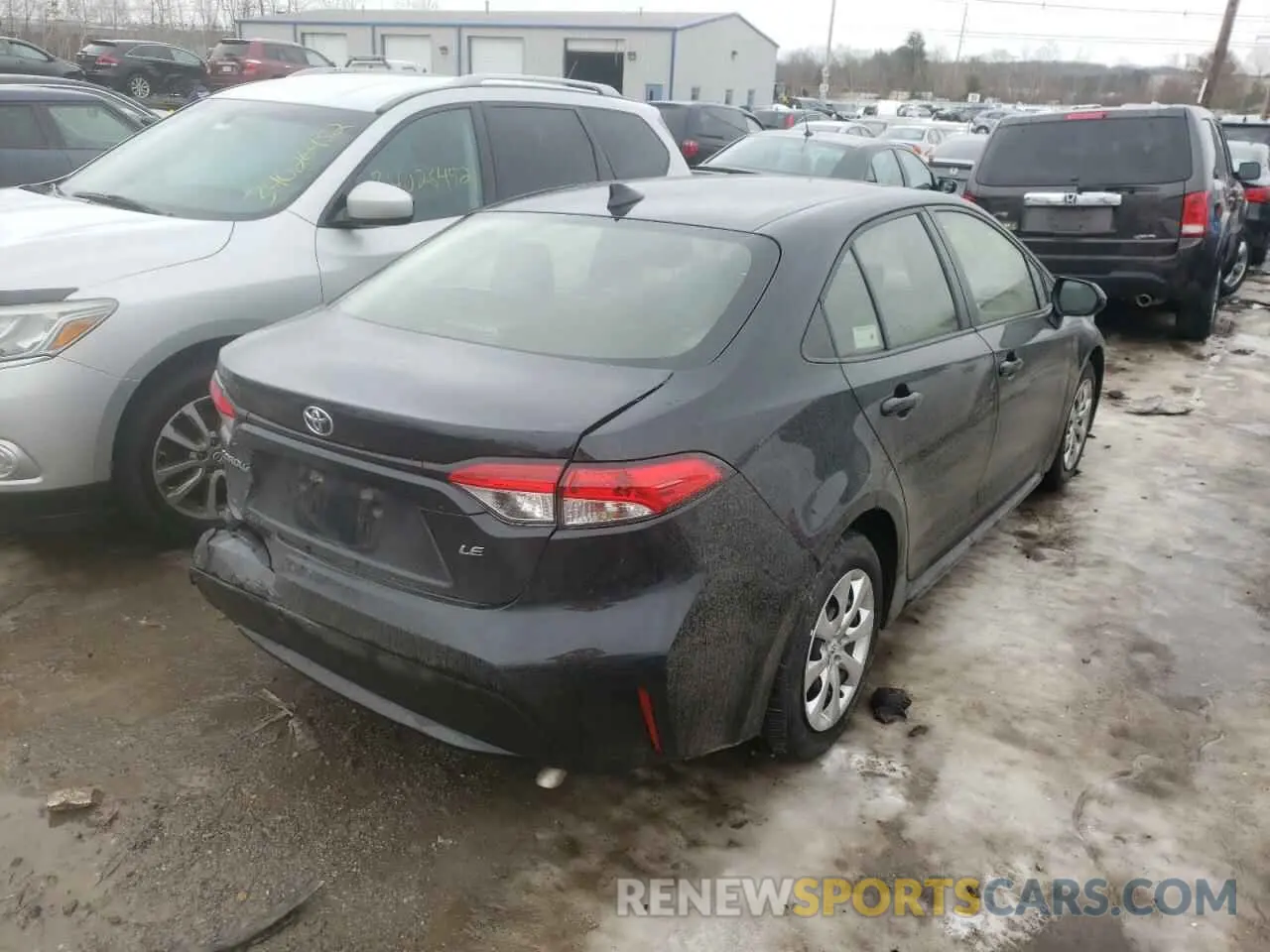 4 Фотография поврежденного автомобиля JTDEPRAE0LJ083847 TOYOTA COROLLA 2020