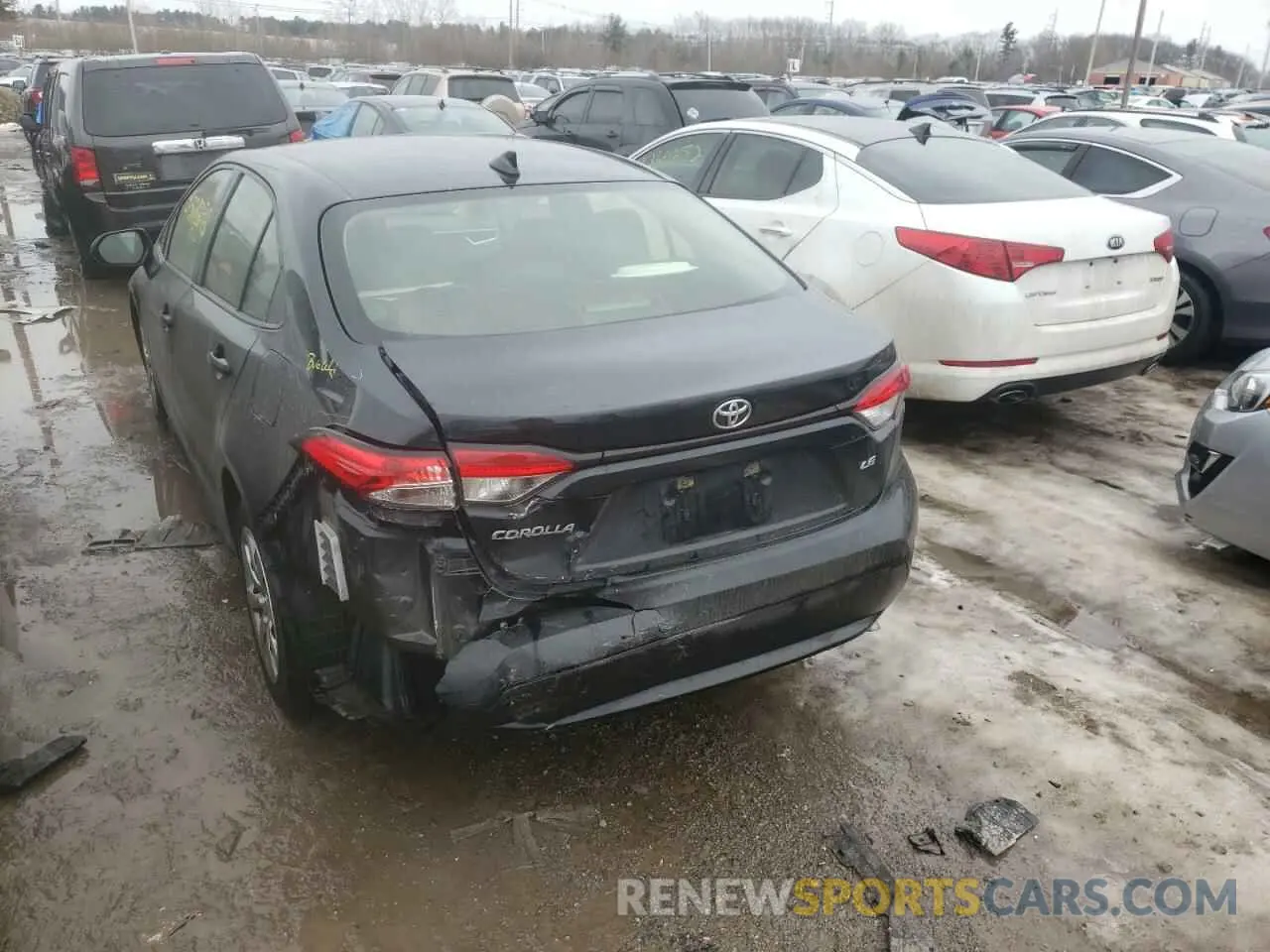 9 Фотография поврежденного автомобиля JTDEPRAE0LJ083847 TOYOTA COROLLA 2020