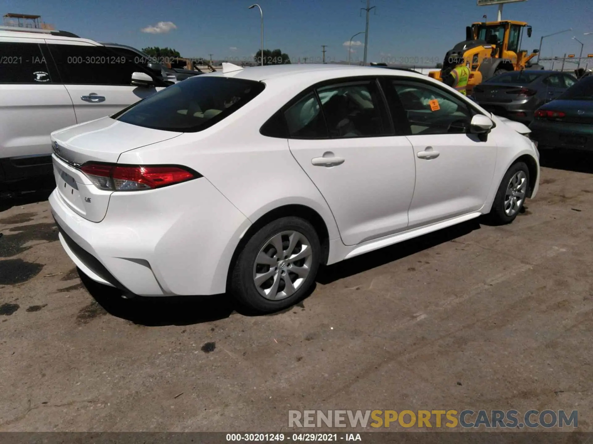 4 Photograph of a damaged car JTDEPRAE0LJ086926 TOYOTA COROLLA 2020