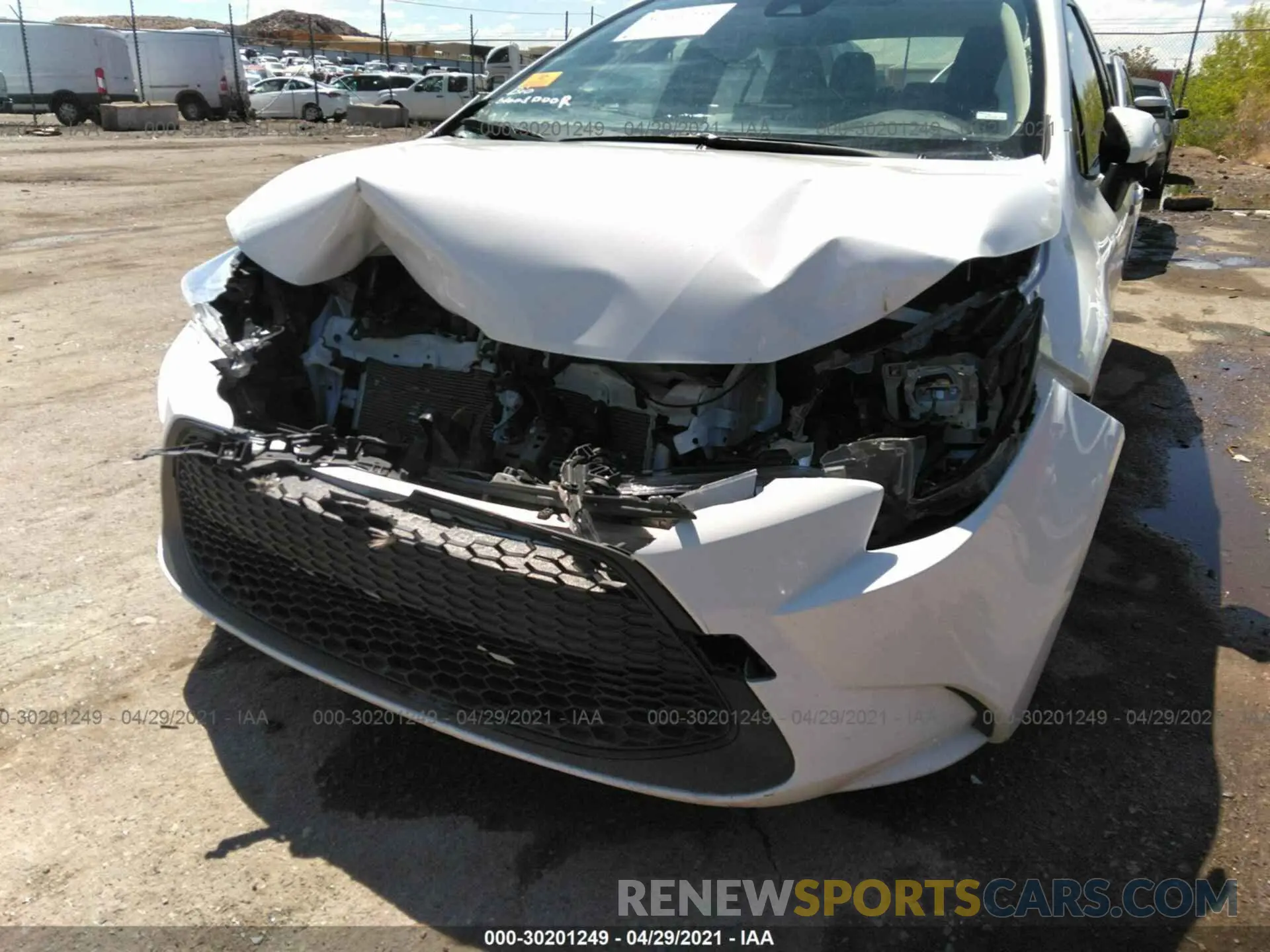 6 Photograph of a damaged car JTDEPRAE0LJ086926 TOYOTA COROLLA 2020
