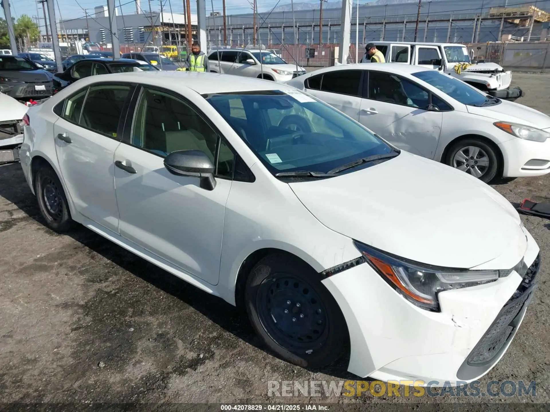 1 Фотография поврежденного автомобиля JTDEPRAE0LJ091639 TOYOTA COROLLA 2020