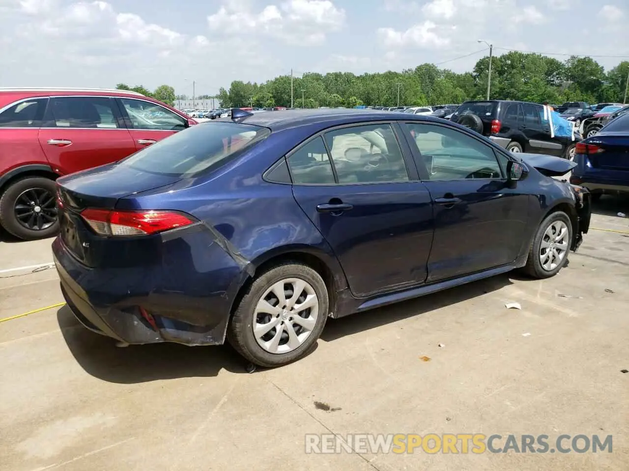3 Фотография поврежденного автомобиля JTDEPRAE0LJ096503 TOYOTA COROLLA 2020