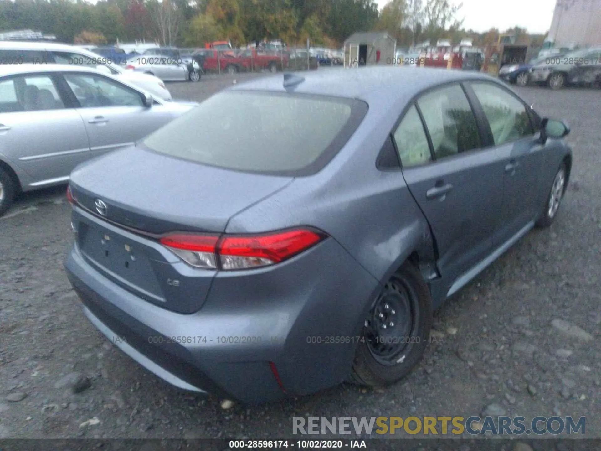4 Photograph of a damaged car JTDEPRAE0LJ097568 TOYOTA COROLLA 2020