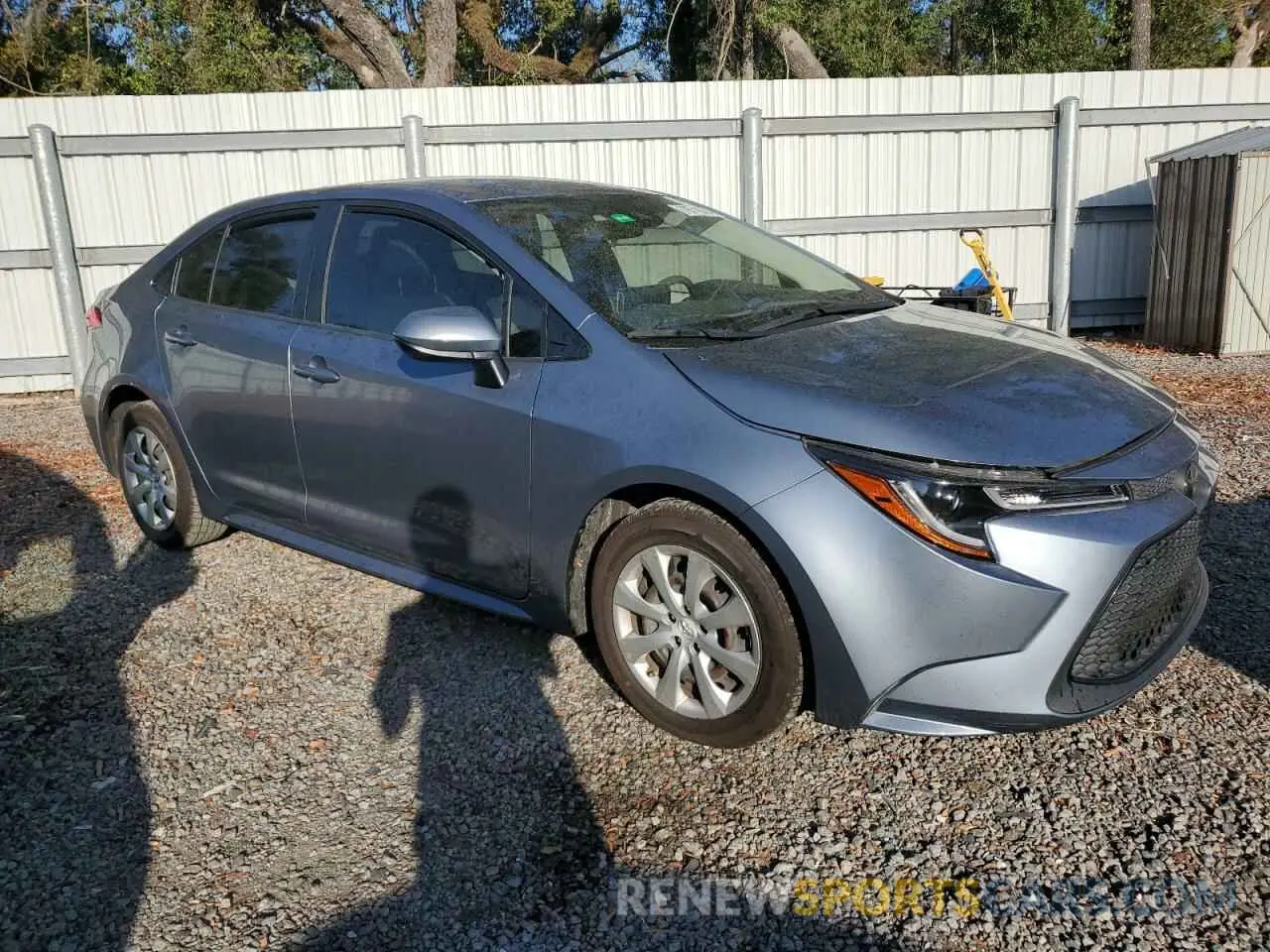4 Photograph of a damaged car JTDEPRAE0LJ102204 TOYOTA COROLLA 2020