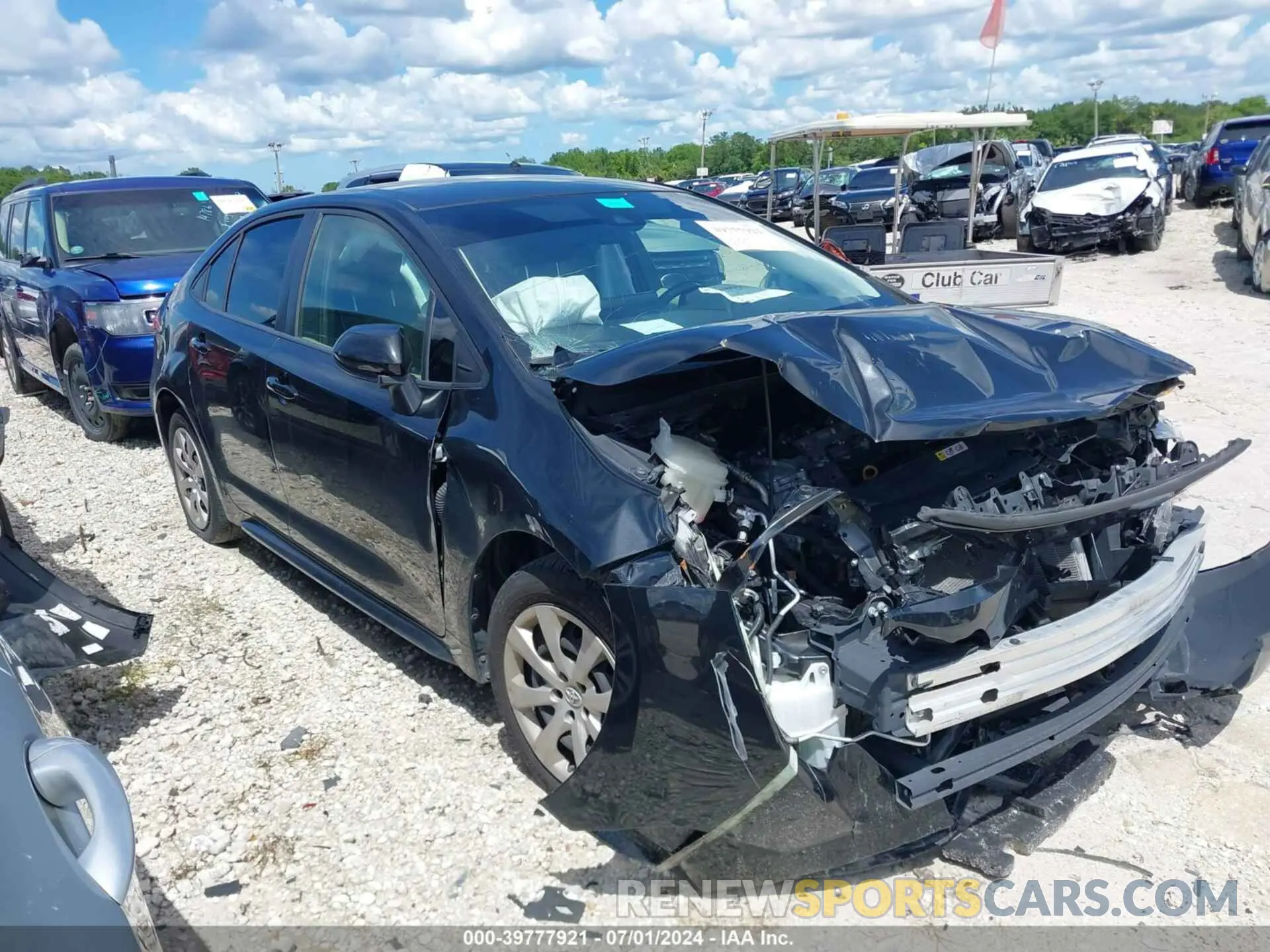 1 Фотография поврежденного автомобиля JTDEPRAE0LJ102770 TOYOTA COROLLA 2020