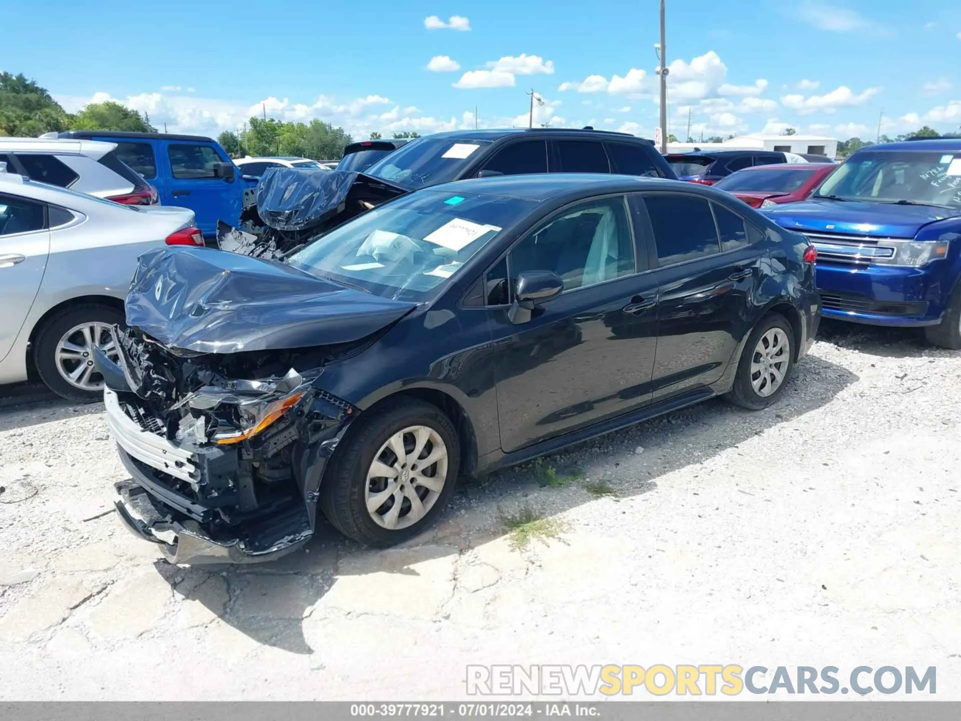 2 Фотография поврежденного автомобиля JTDEPRAE0LJ102770 TOYOTA COROLLA 2020