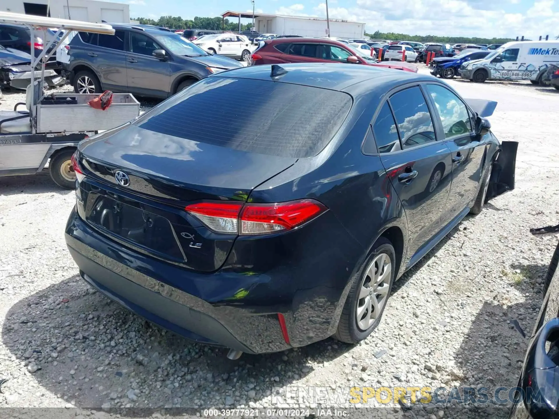 4 Фотография поврежденного автомобиля JTDEPRAE0LJ102770 TOYOTA COROLLA 2020
