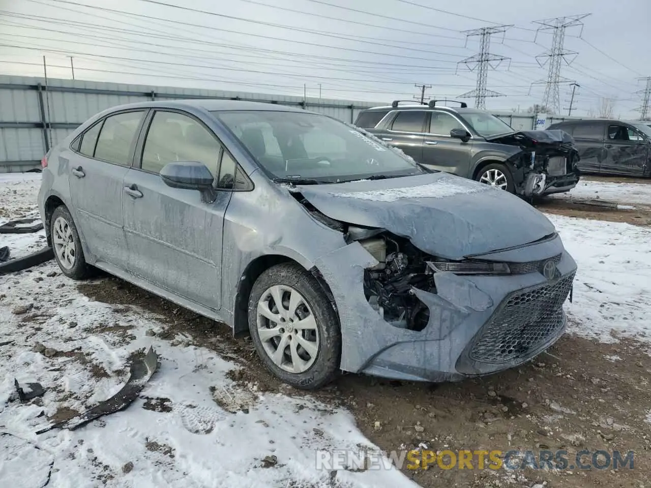 4 Photograph of a damaged car JTDEPRAE0LJ102901 TOYOTA COROLLA 2020