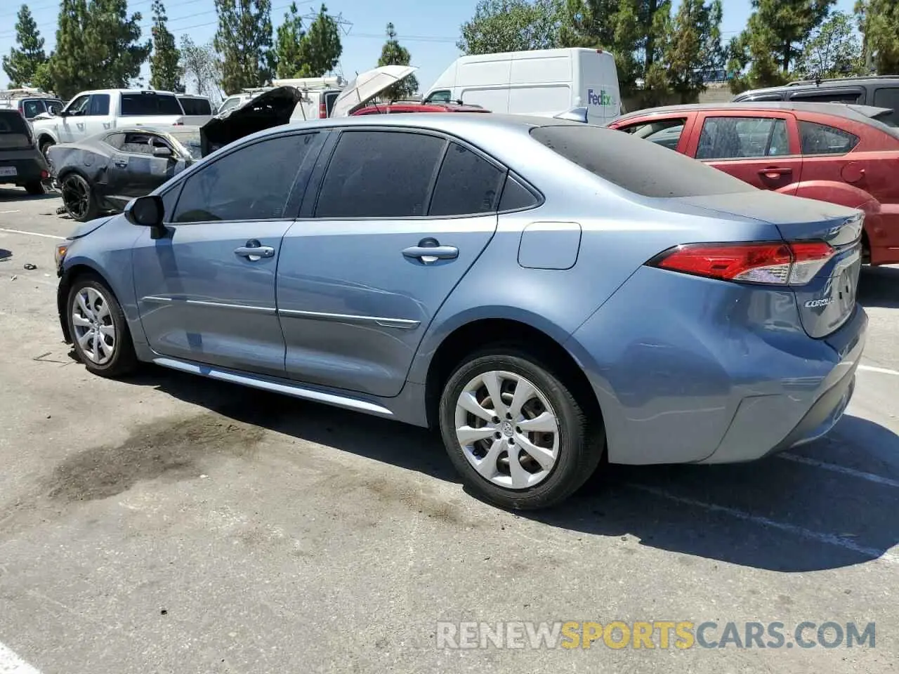 2 Фотография поврежденного автомобиля JTDEPRAE0LJ106642 TOYOTA COROLLA 2020
