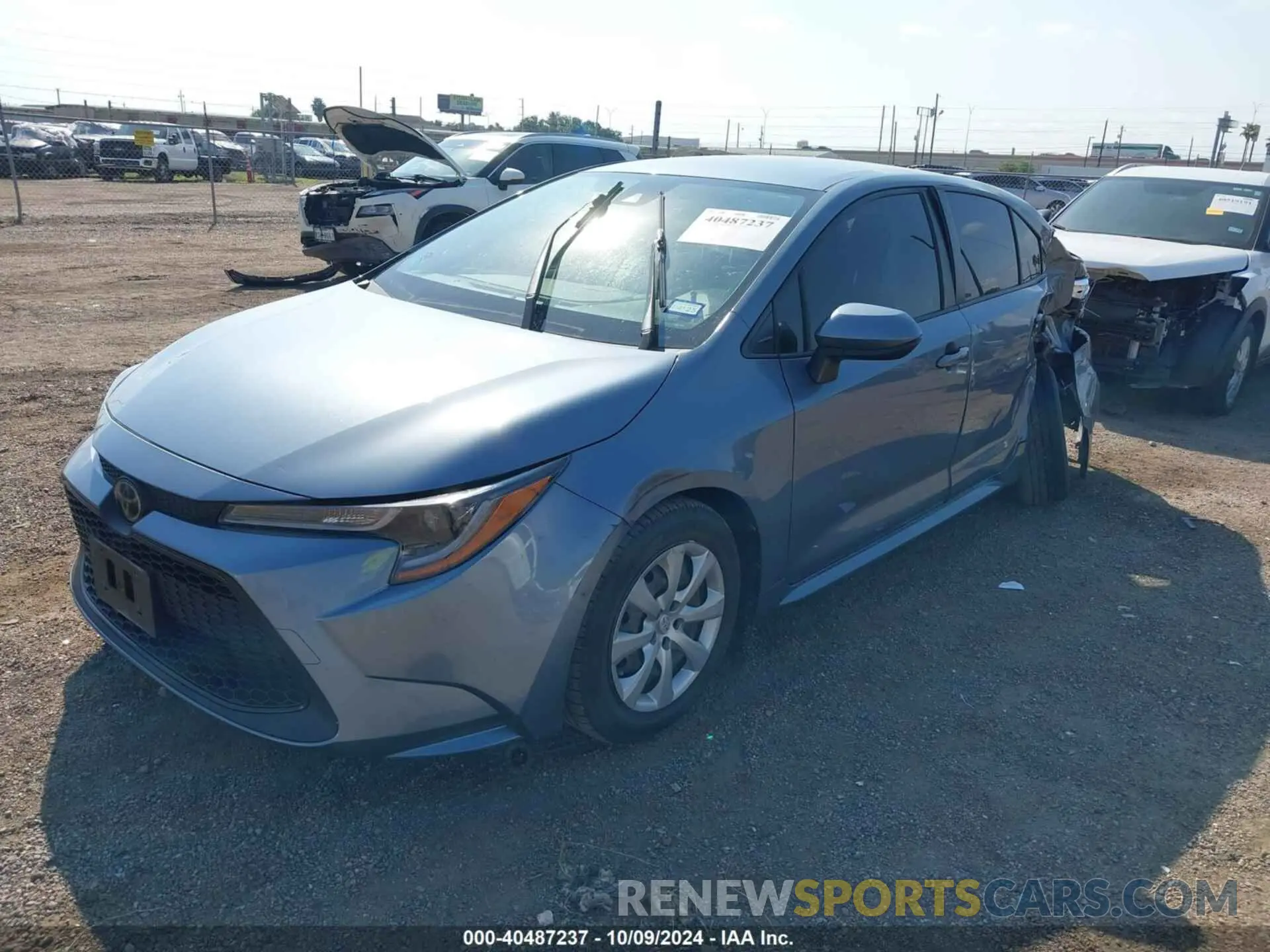 2 Photograph of a damaged car JTDEPRAE0LJ107032 TOYOTA COROLLA 2020