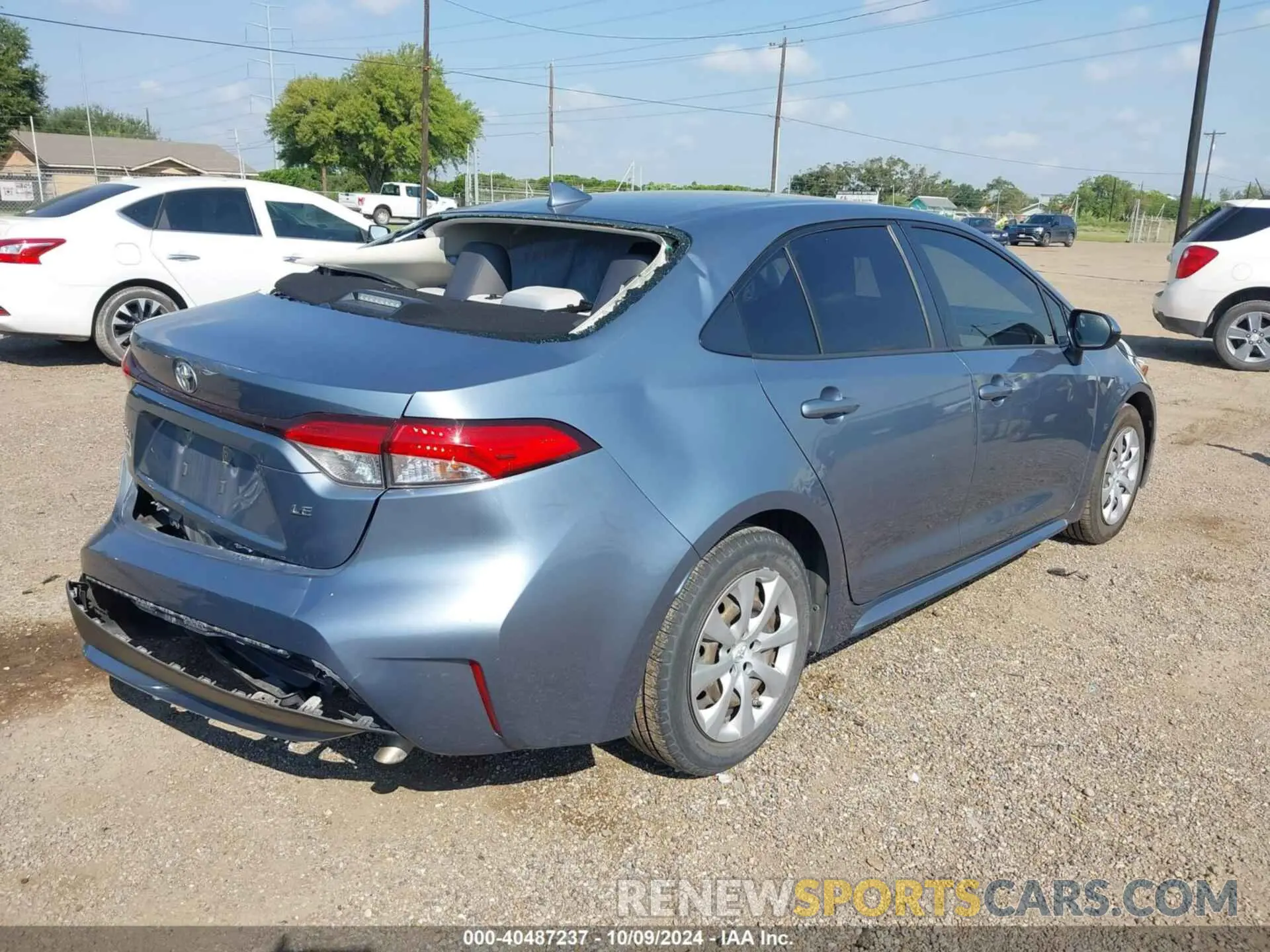 4 Photograph of a damaged car JTDEPRAE0LJ107032 TOYOTA COROLLA 2020
