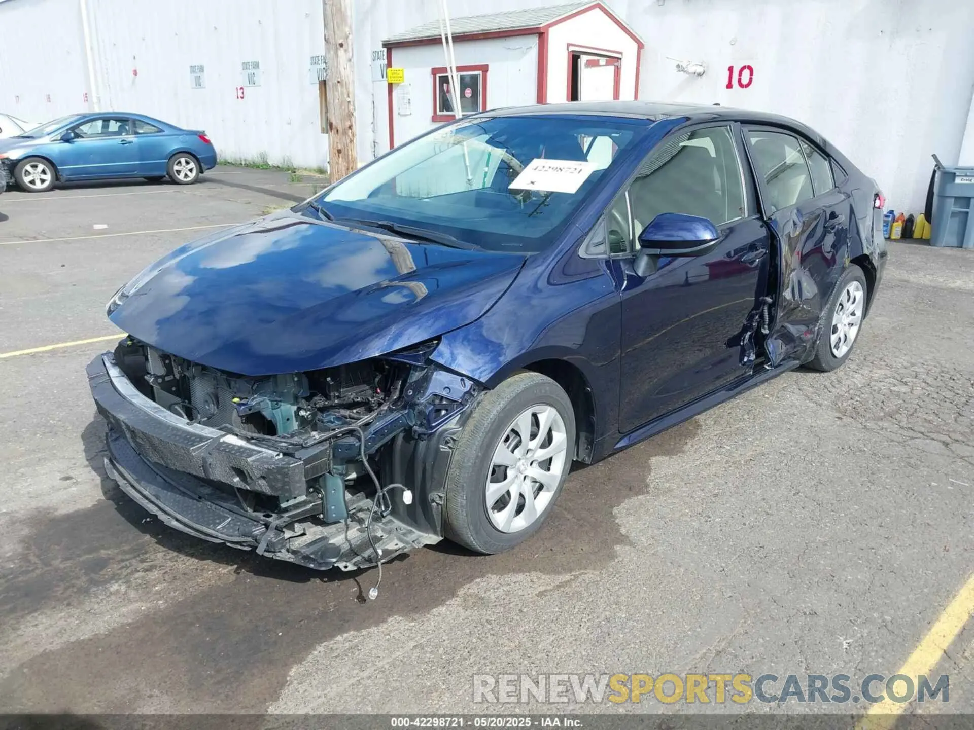 2 Photograph of a damaged car JTDEPRAE0LJ109816 TOYOTA COROLLA 2020