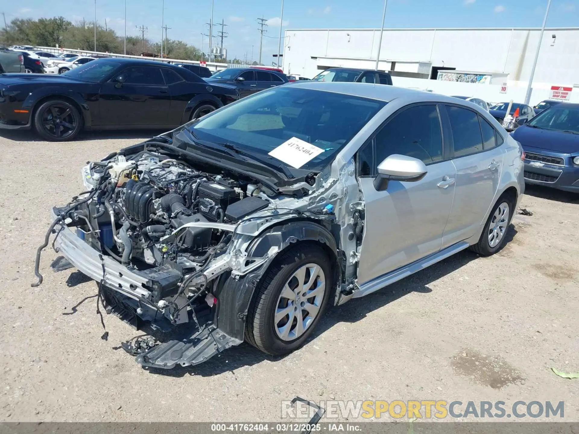 2 Фотография поврежденного автомобиля JTDEPRAE0LJ114241 TOYOTA COROLLA 2020