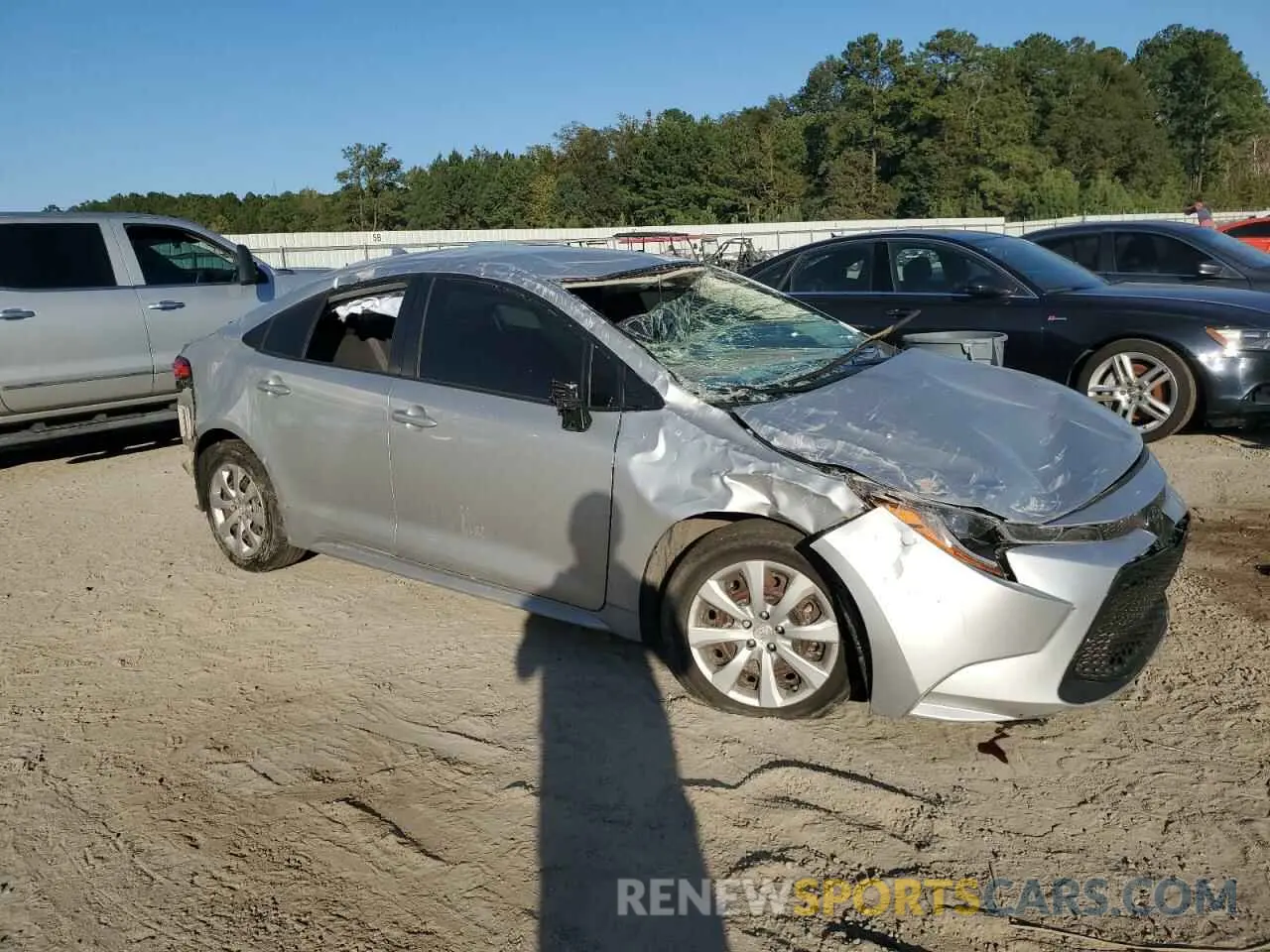 4 Фотография поврежденного автомобиля JTDEPRAE0LJ116734 TOYOTA COROLLA 2020