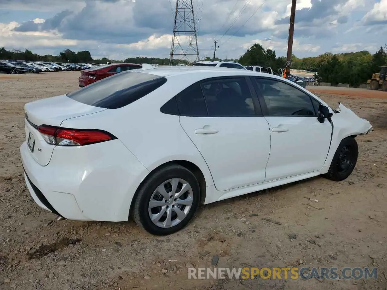 3 Photograph of a damaged car JTDEPRAE1LJ004184 TOYOTA COROLLA 2020