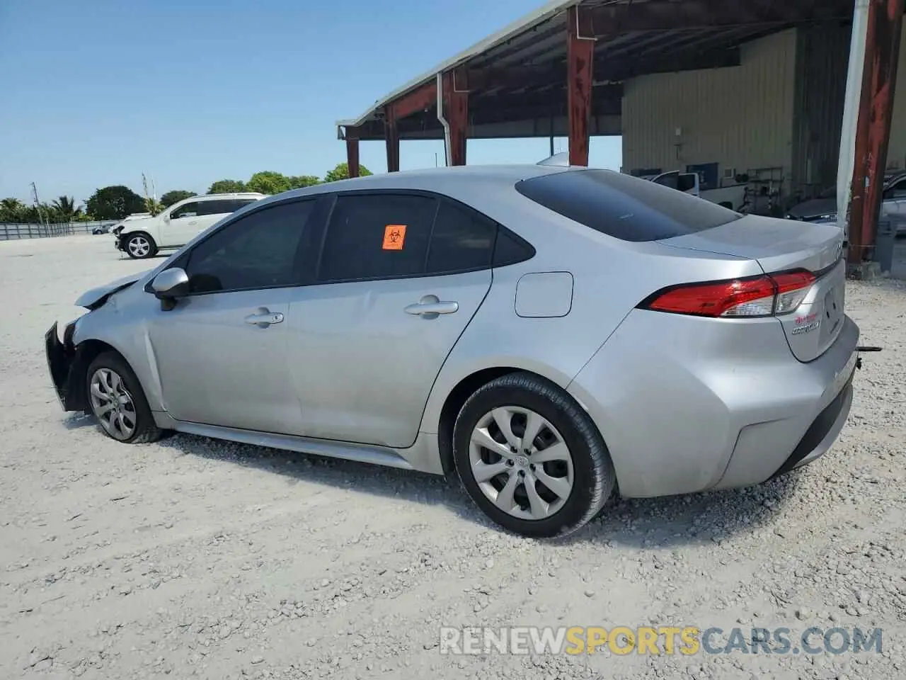 2 Photograph of a damaged car JTDEPRAE1LJ008056 TOYOTA COROLLA 2020