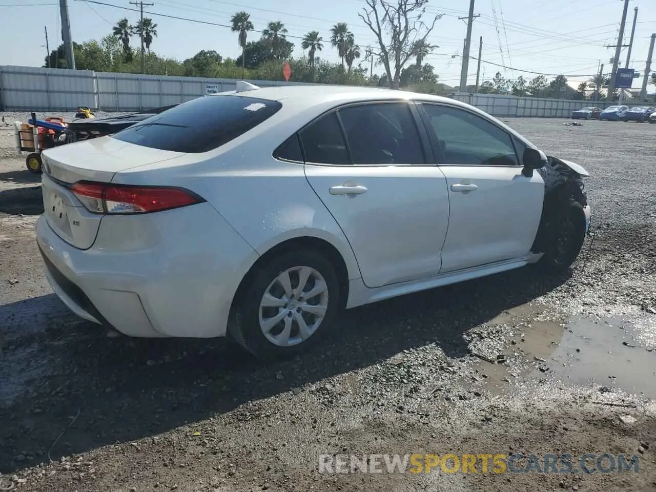 3 Photograph of a damaged car JTDEPRAE1LJ009840 TOYOTA COROLLA 2020