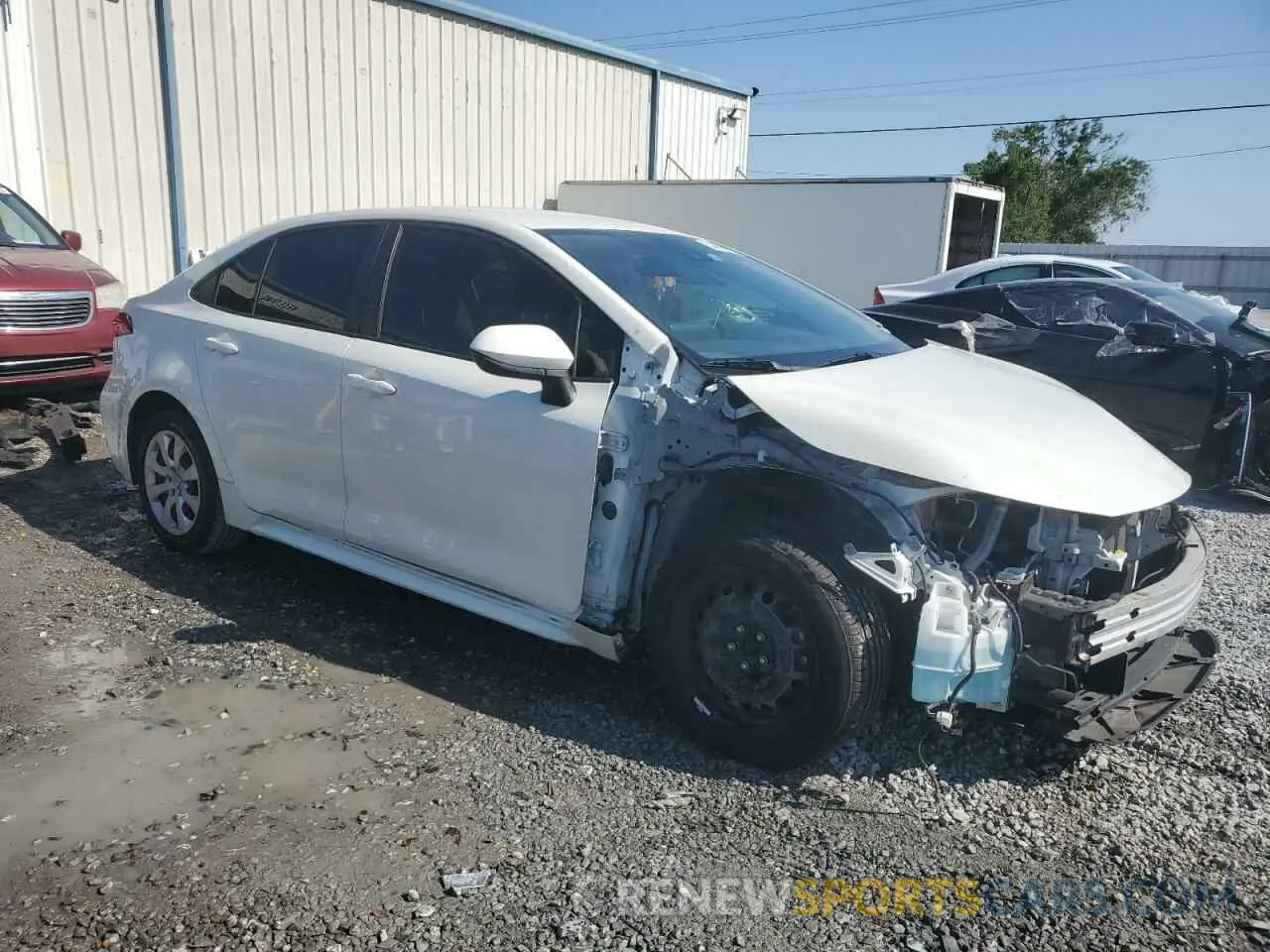 4 Photograph of a damaged car JTDEPRAE1LJ009840 TOYOTA COROLLA 2020