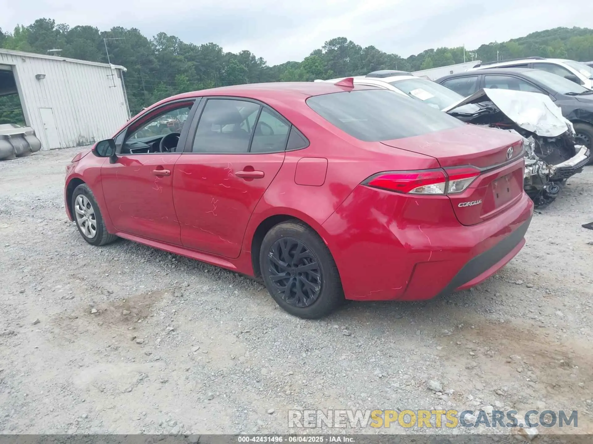 3 Photograph of a damaged car JTDEPRAE1LJ015699 TOYOTA COROLLA 2020