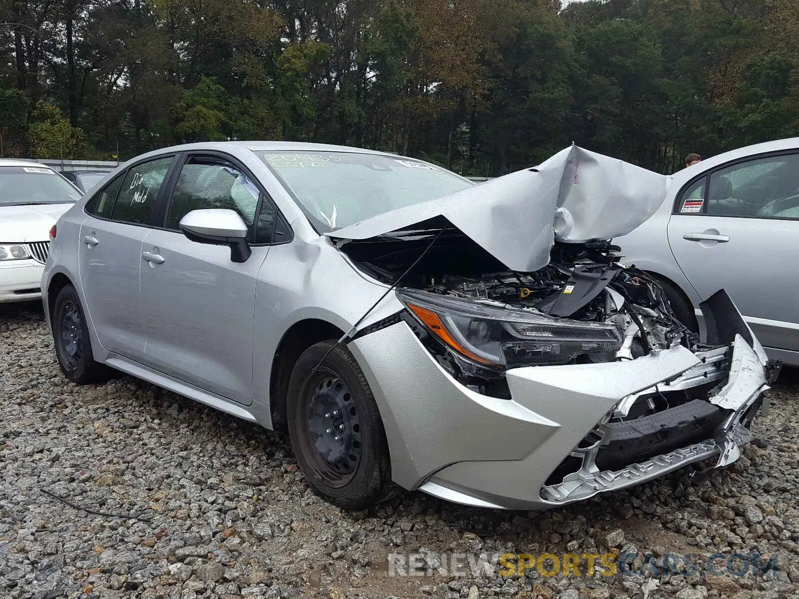 1 Photograph of a damaged car JTDEPRAE1LJ023740 TOYOTA COROLLA 2020