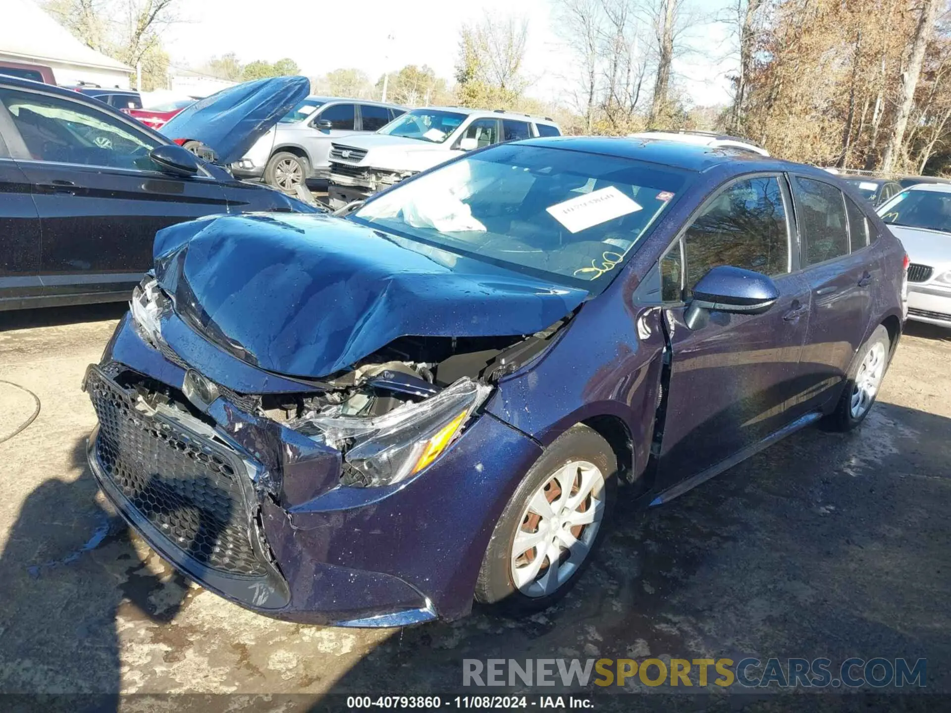 2 Photograph of a damaged car JTDEPRAE1LJ025102 TOYOTA COROLLA 2020