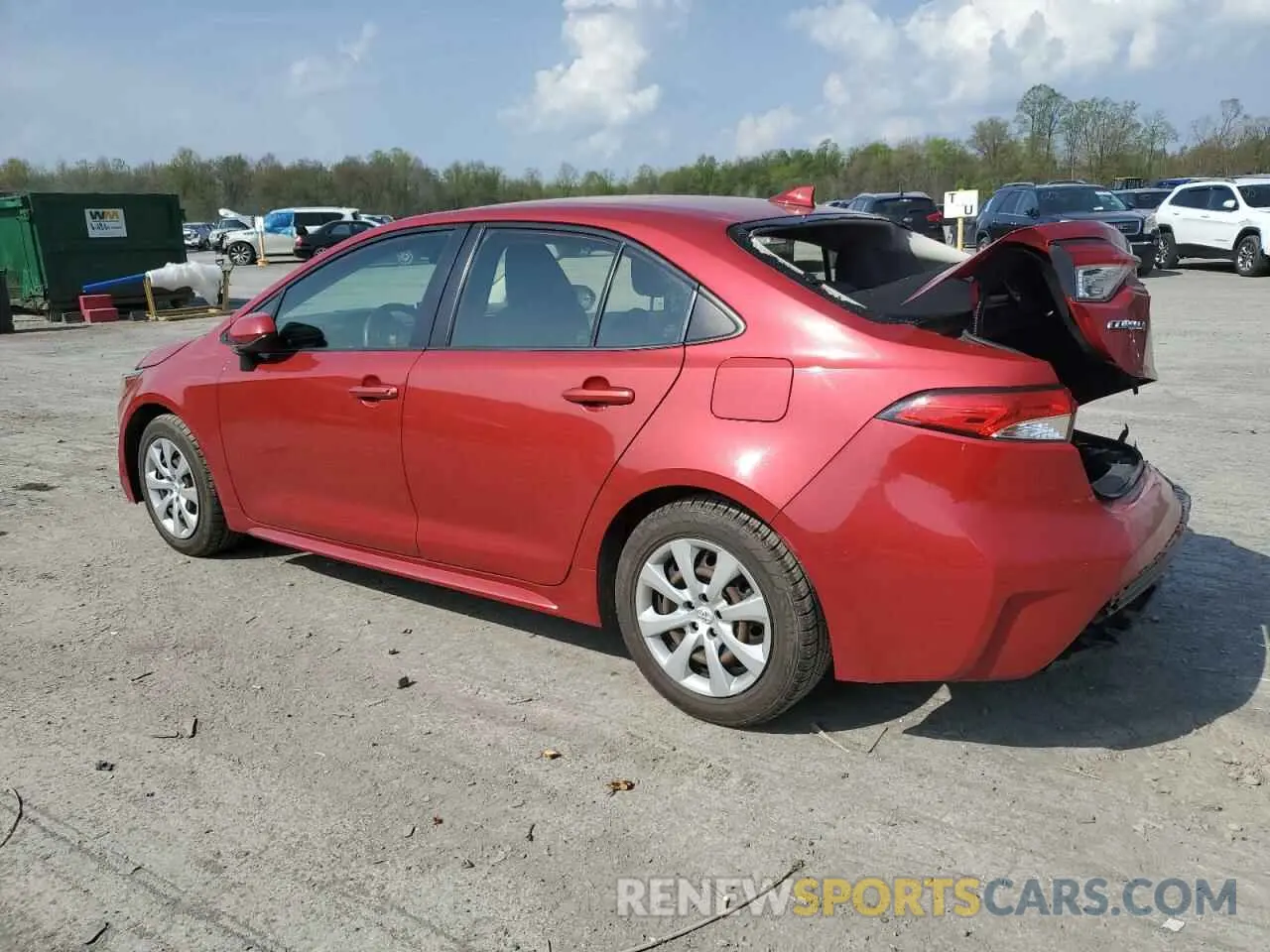 2 Фотография поврежденного автомобиля JTDEPRAE1LJ033846 TOYOTA COROLLA 2020