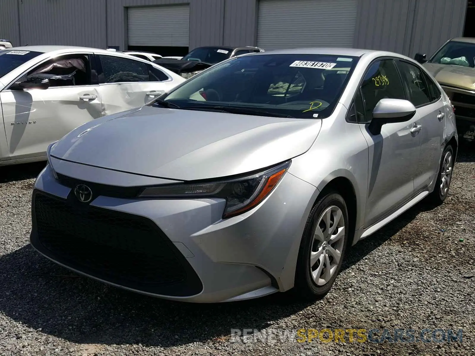 2 Фотография поврежденного автомобиля JTDEPRAE1LJ038464 TOYOTA COROLLA 2020