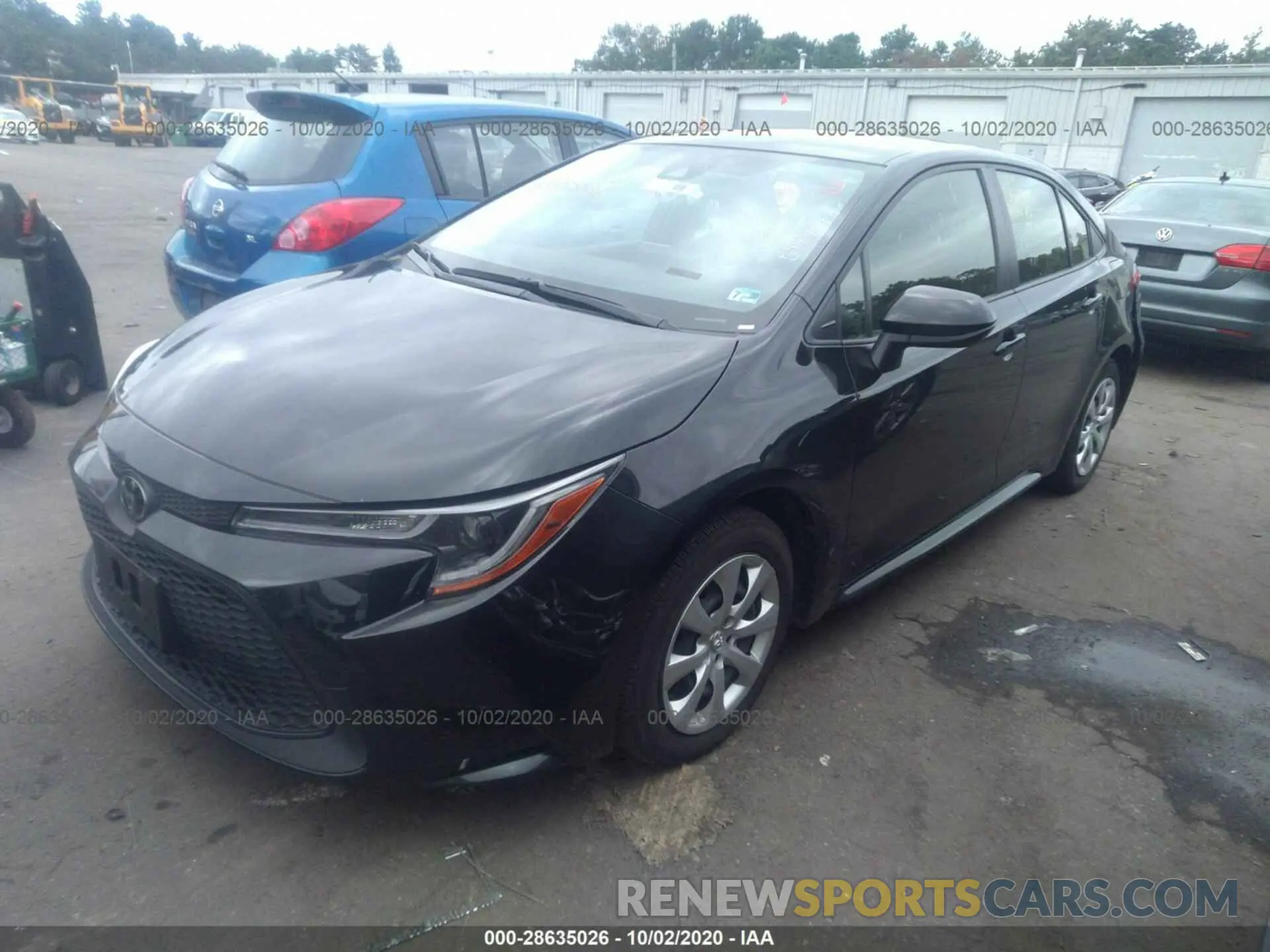 2 Фотография поврежденного автомобиля JTDEPRAE1LJ042028 TOYOTA COROLLA 2020