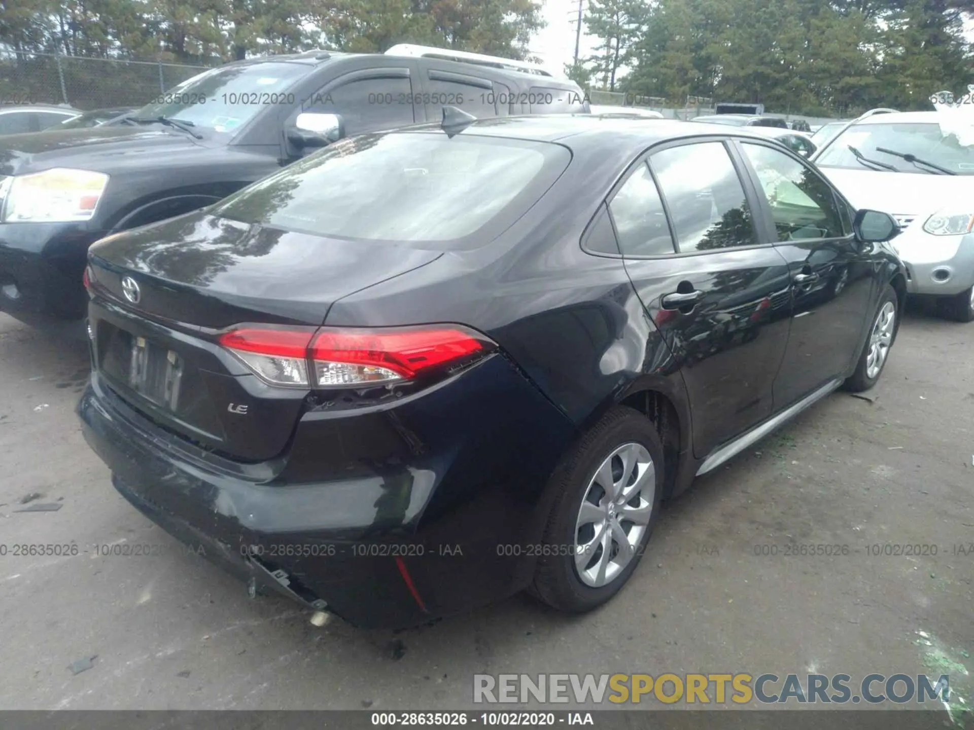 4 Фотография поврежденного автомобиля JTDEPRAE1LJ042028 TOYOTA COROLLA 2020