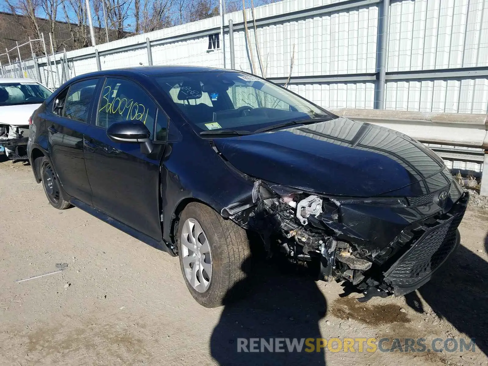 1 Photograph of a damaged car JTDEPRAE1LJ043924 TOYOTA COROLLA 2020