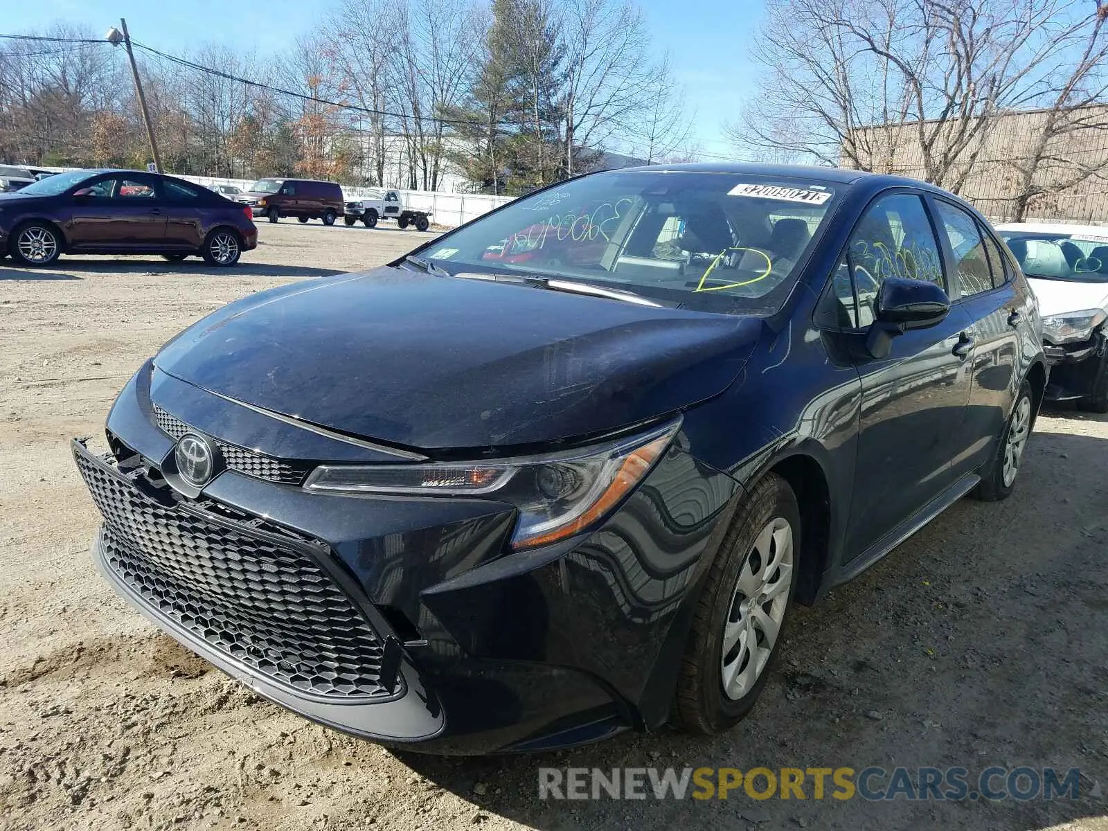 2 Photograph of a damaged car JTDEPRAE1LJ043924 TOYOTA COROLLA 2020