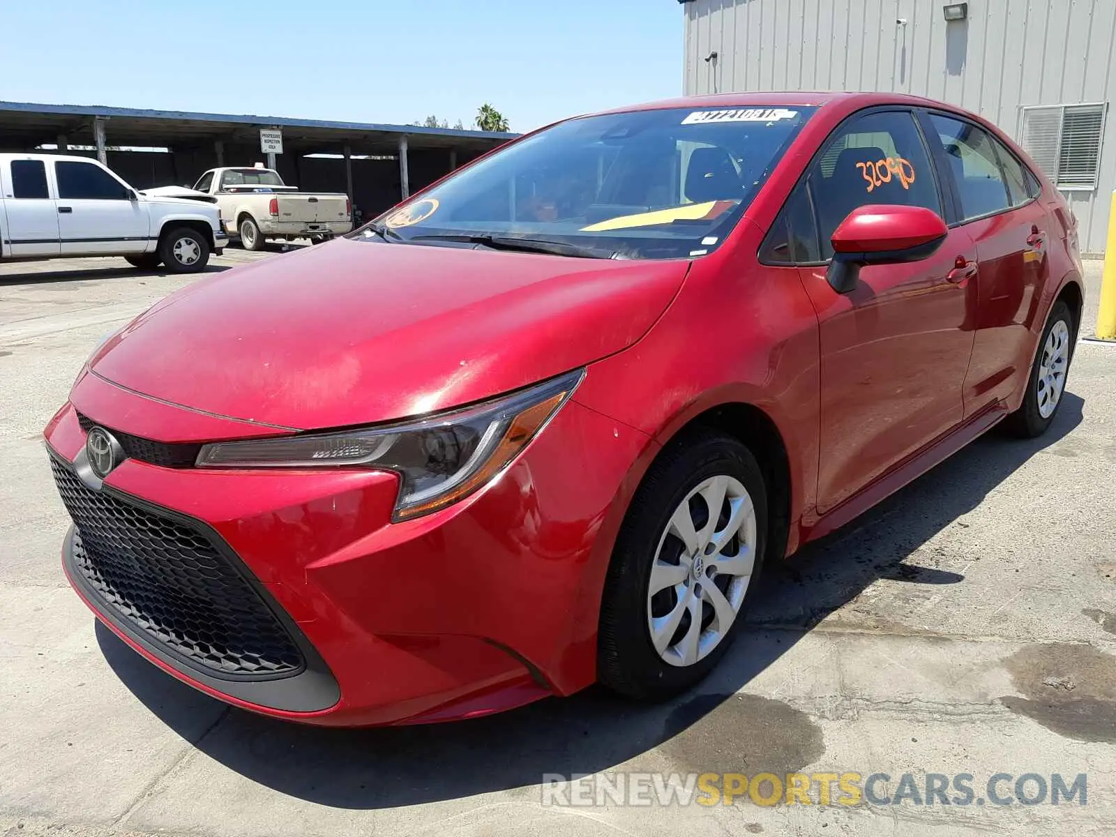 2 Photograph of a damaged car JTDEPRAE1LJ050517 TOYOTA COROLLA 2020