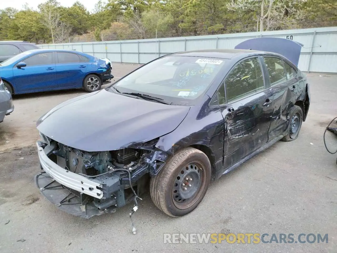 2 Photograph of a damaged car JTDEPRAE1LJ075014 TOYOTA COROLLA 2020
