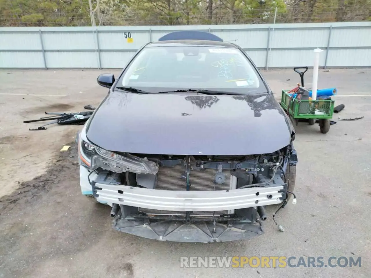 9 Photograph of a damaged car JTDEPRAE1LJ075014 TOYOTA COROLLA 2020
