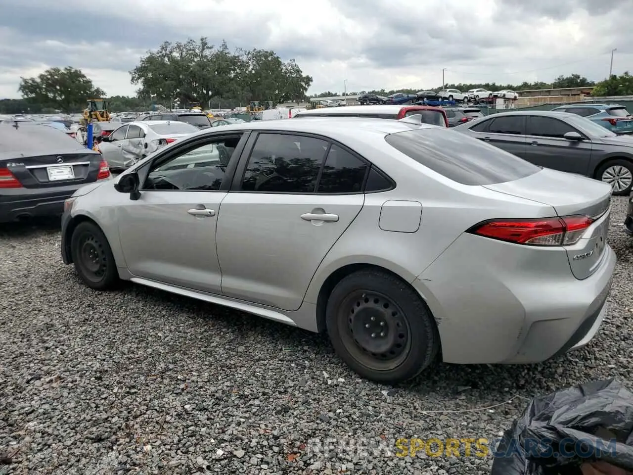 2 Photograph of a damaged car JTDEPRAE1LJ076759 TOYOTA COROLLA 2020