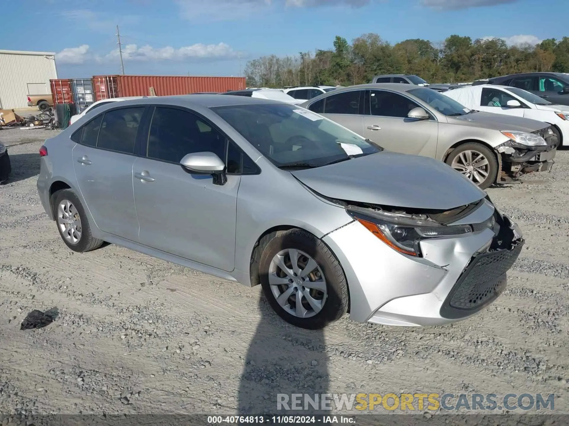 1 Photograph of a damaged car JTDEPRAE1LJ077524 TOYOTA COROLLA 2020
