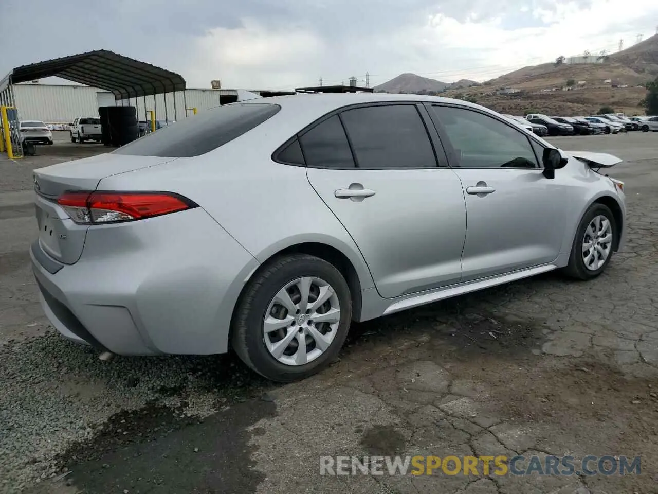 3 Фотография поврежденного автомобиля JTDEPRAE1LJ080732 TOYOTA COROLLA 2020