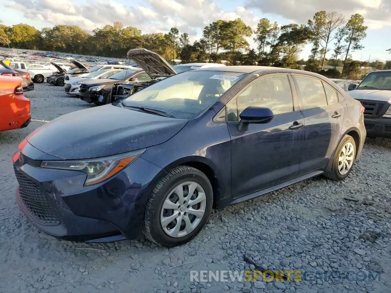 1 Photograph of a damaged car JTDEPRAE1LJ102082 TOYOTA COROLLA 2020