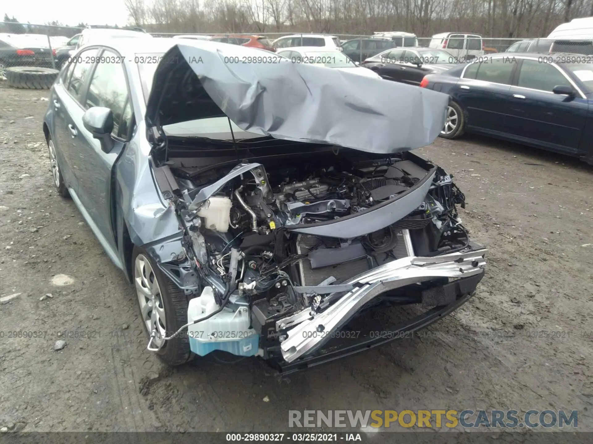 6 Photograph of a damaged car JTDEPRAE1LJ104107 TOYOTA COROLLA 2020