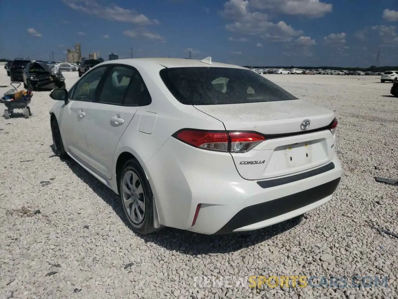 3 Photograph of a damaged car JTDEPRAE1LJ111297 TOYOTA COROLLA 2020