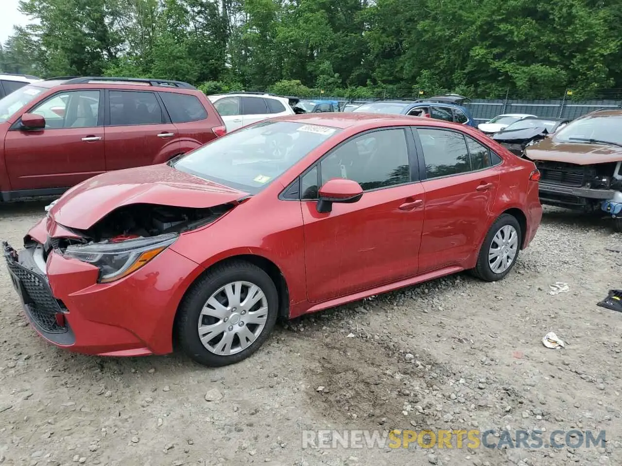 1 Photograph of a damaged car JTDEPRAE1LJ112594 TOYOTA COROLLA 2020