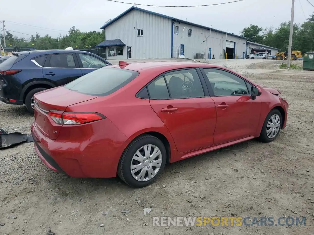 3 Photograph of a damaged car JTDEPRAE1LJ112594 TOYOTA COROLLA 2020