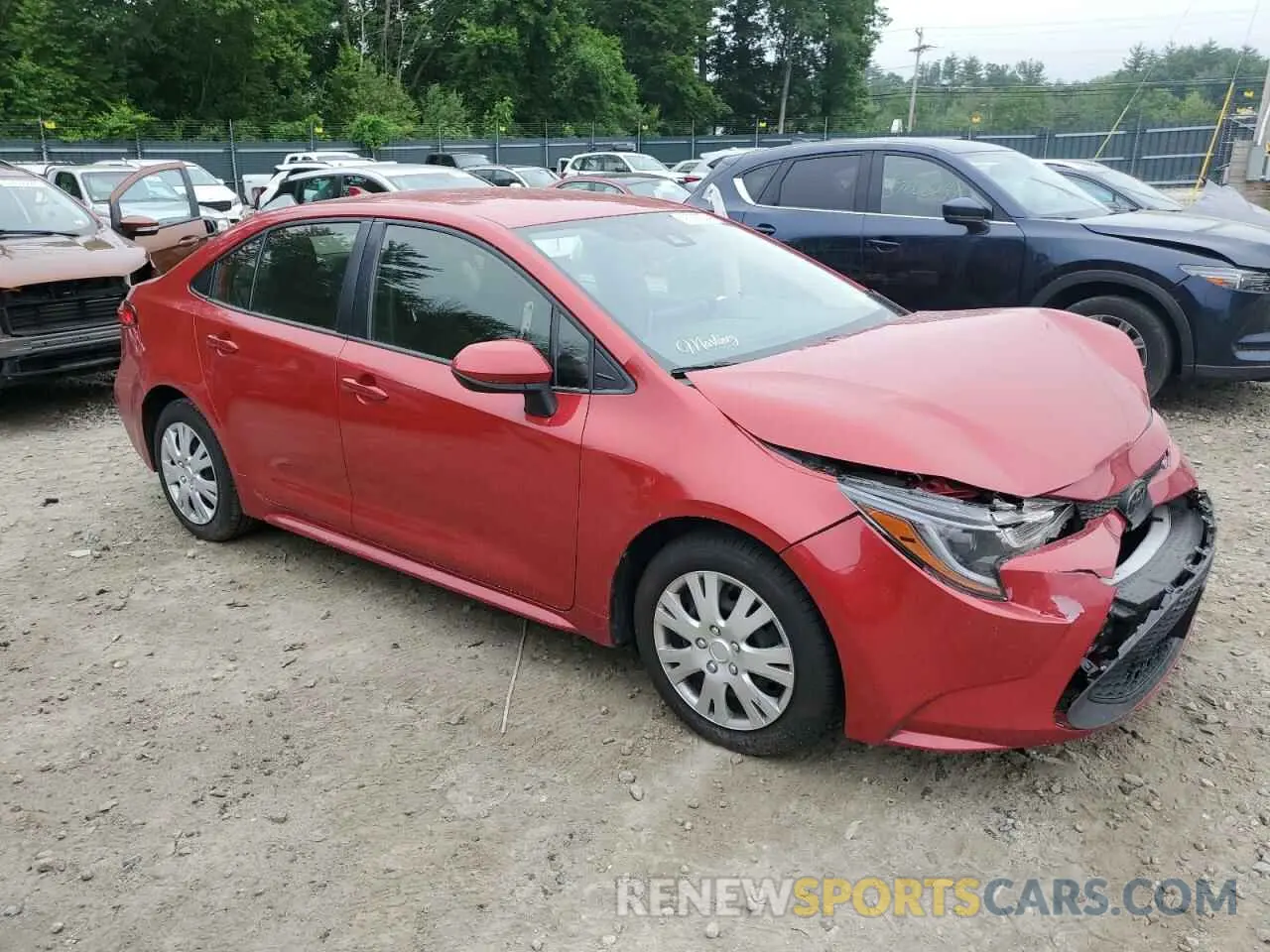 4 Photograph of a damaged car JTDEPRAE1LJ112594 TOYOTA COROLLA 2020