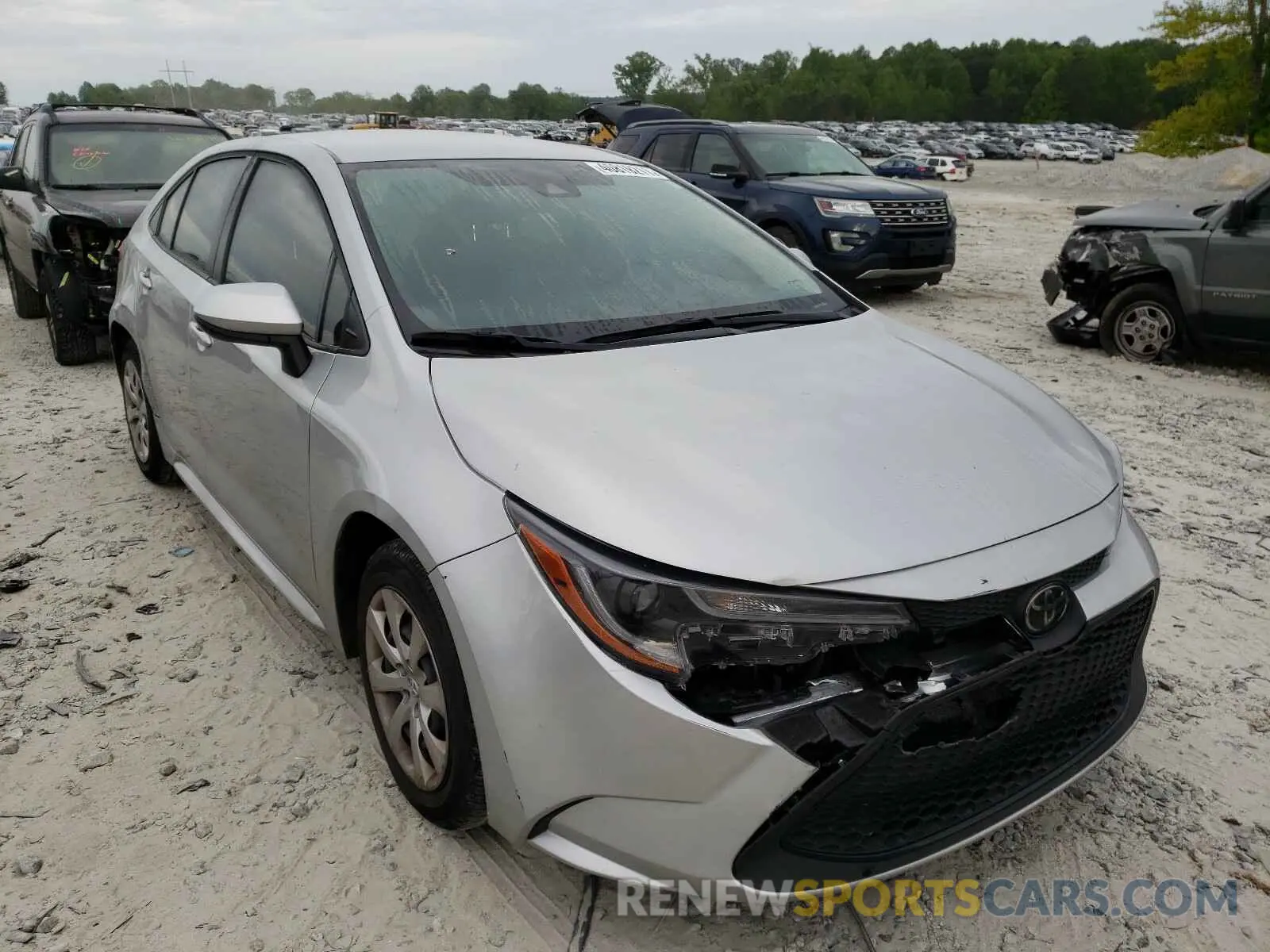 1 Photograph of a damaged car JTDEPRAE1LJ114958 TOYOTA COROLLA 2020