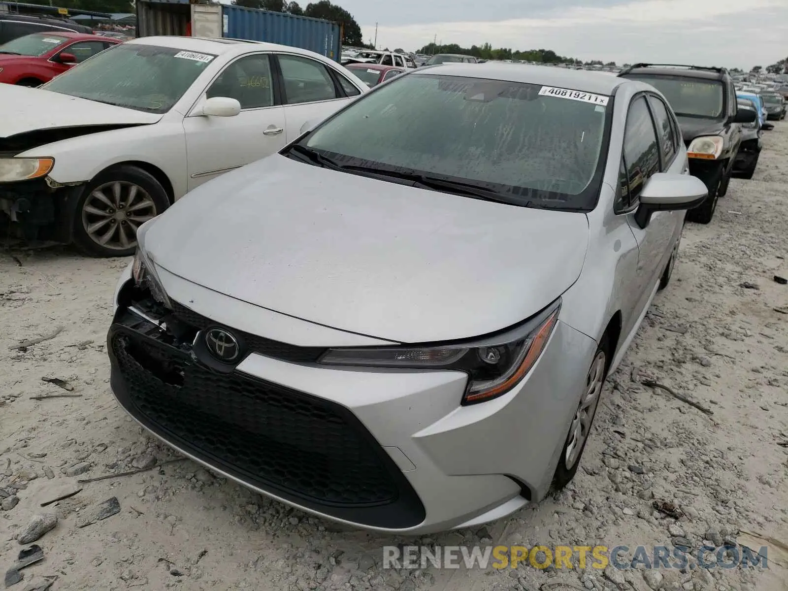 2 Photograph of a damaged car JTDEPRAE1LJ114958 TOYOTA COROLLA 2020