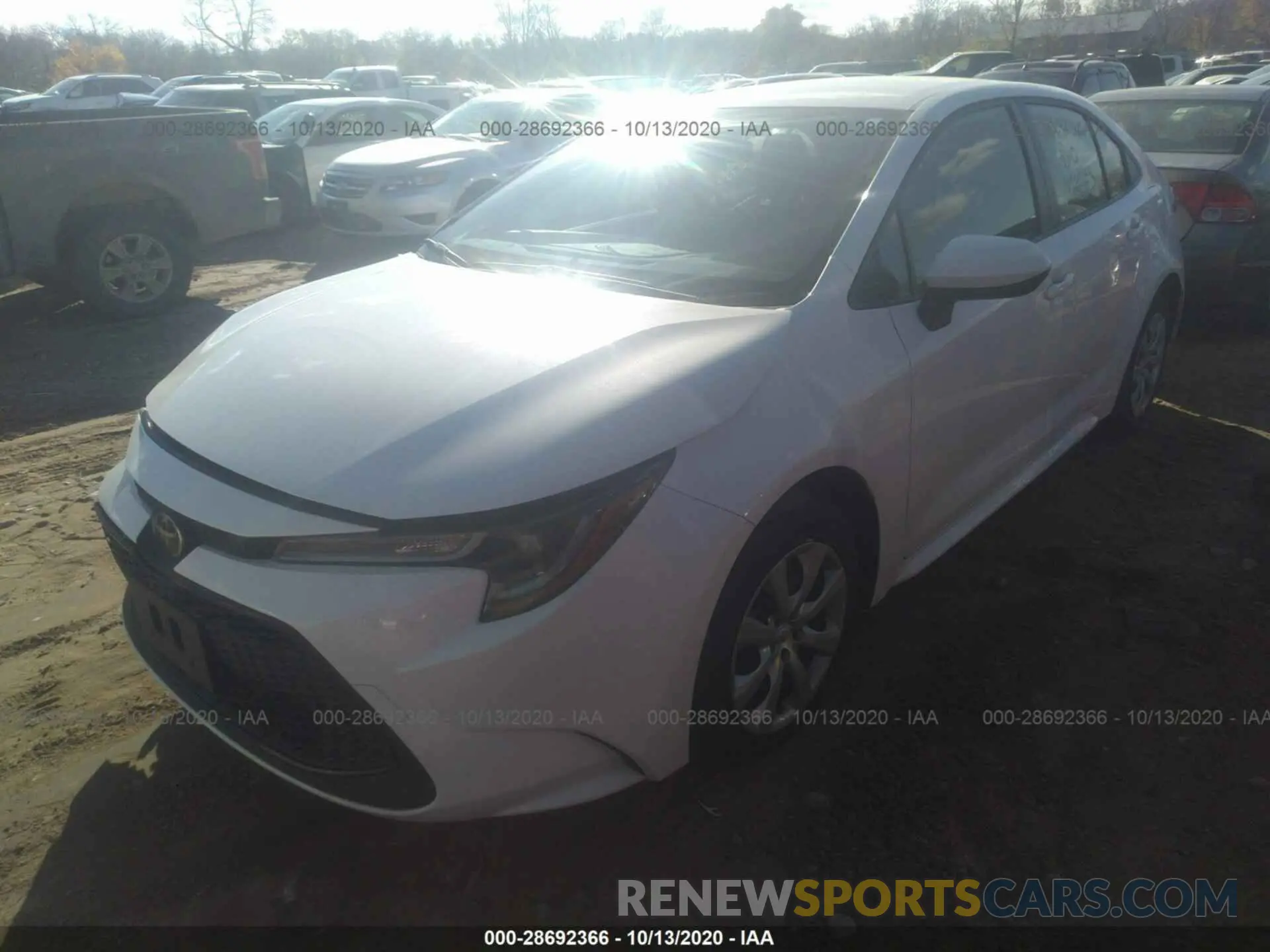 2 Photograph of a damaged car JTDEPRAE2LJ007739 TOYOTA COROLLA 2020