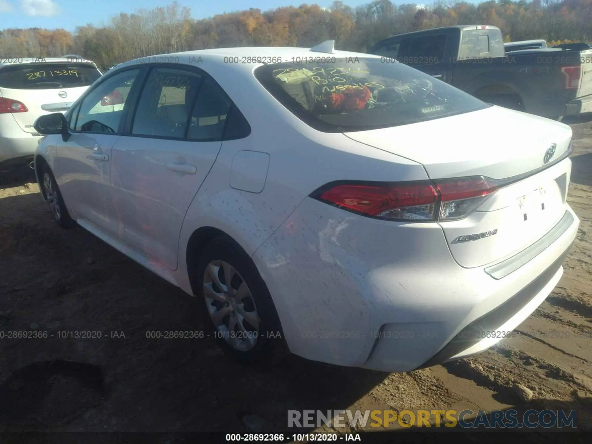 3 Photograph of a damaged car JTDEPRAE2LJ007739 TOYOTA COROLLA 2020