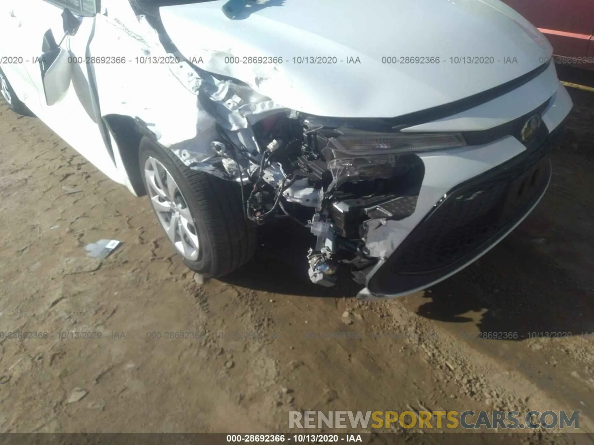 6 Photograph of a damaged car JTDEPRAE2LJ007739 TOYOTA COROLLA 2020